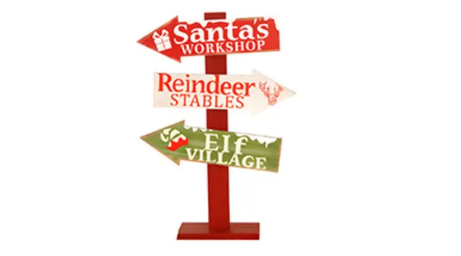 Santa Claus Village Sign