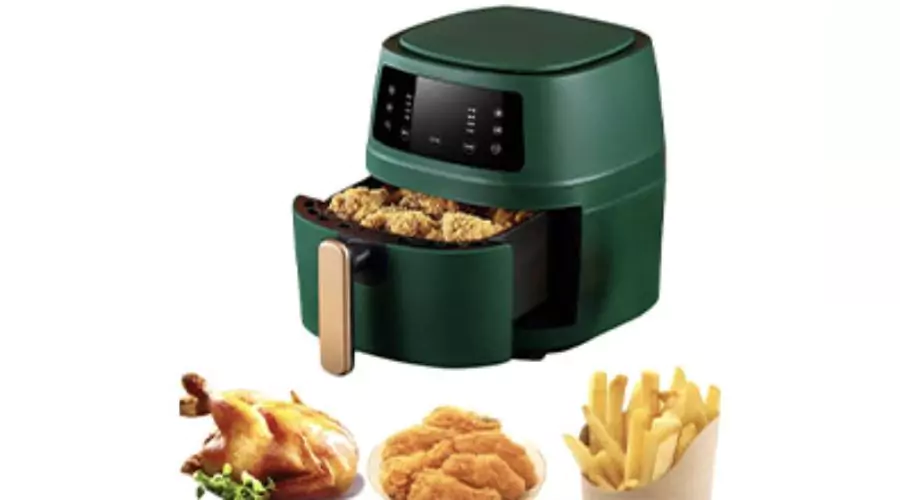 8L Green Digital Air Fryer