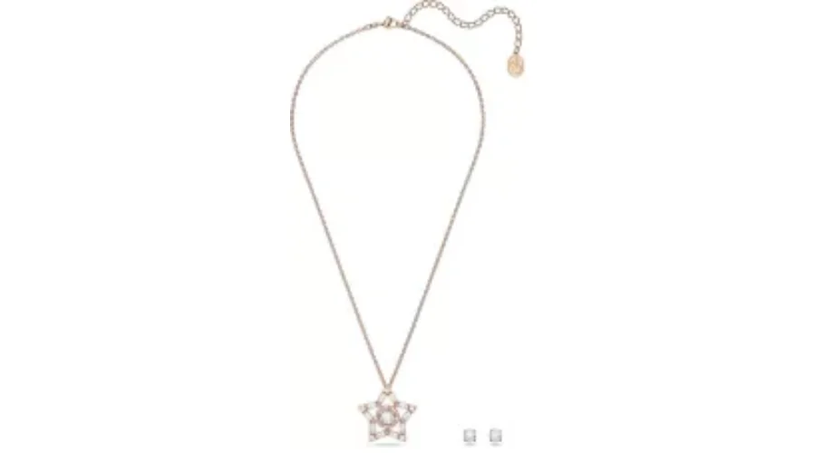 Swarovski Necklace And Earrings, Gold Colour 5622730