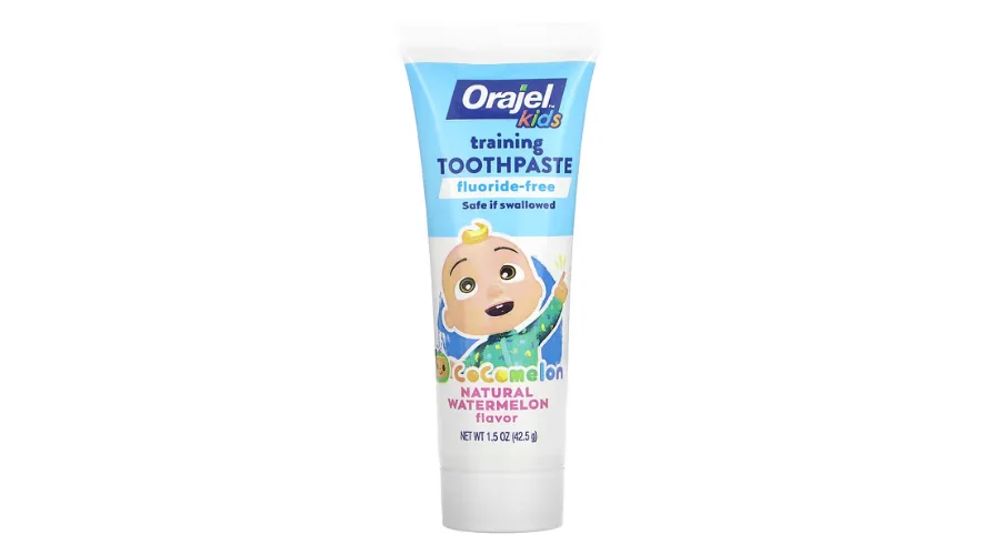 Orajel, Cocomelon fluoride free Training Toothpaste, 0-3 Years