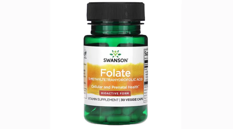 Swanson, Folate 5-Methyltetrahydrofolic Acid, 30 Veggie Caps