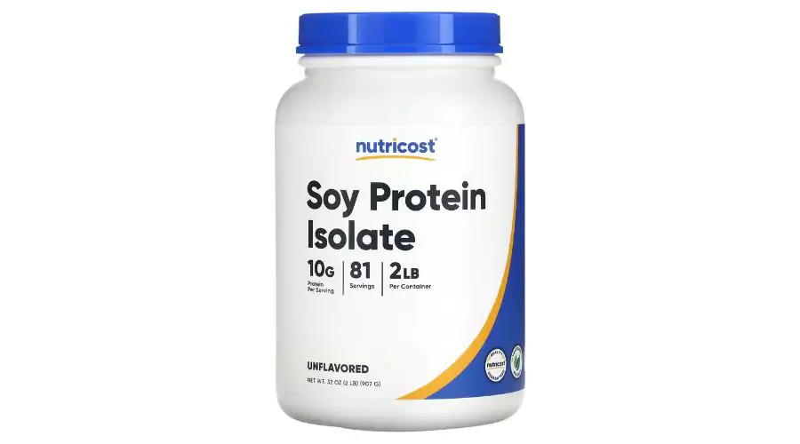 Nutricost, Soy Protein Isolate, Unflavored, 2 lb (907 g)